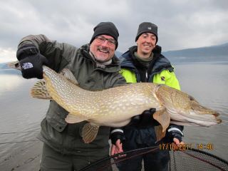 På fisketur med William.