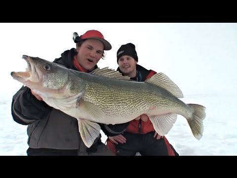 Heftig isfiske med ekkolodd