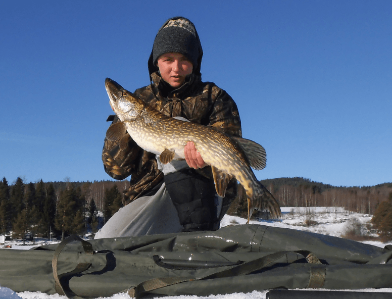 Hafnor med ny fisk.(Sunday, March 3, 2013)
