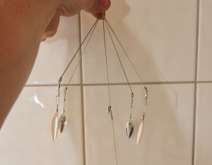 4 stk små spinner skjeer.