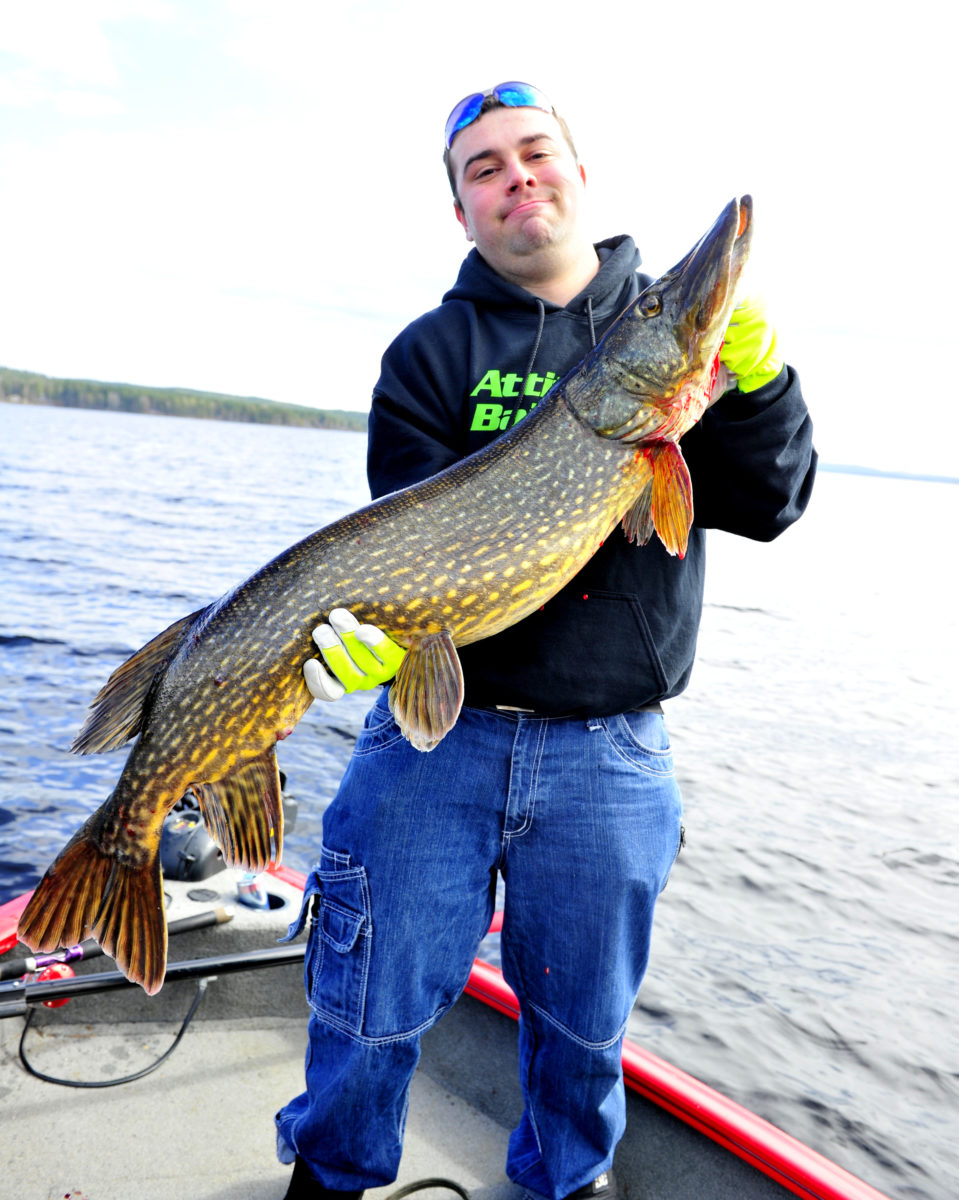 Anders Rollen med sin 10+ fisk. mai