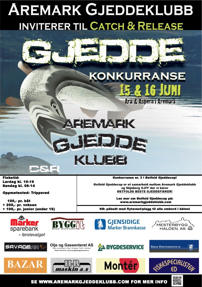 Aremark inviterer til gjeddekonkurranse.