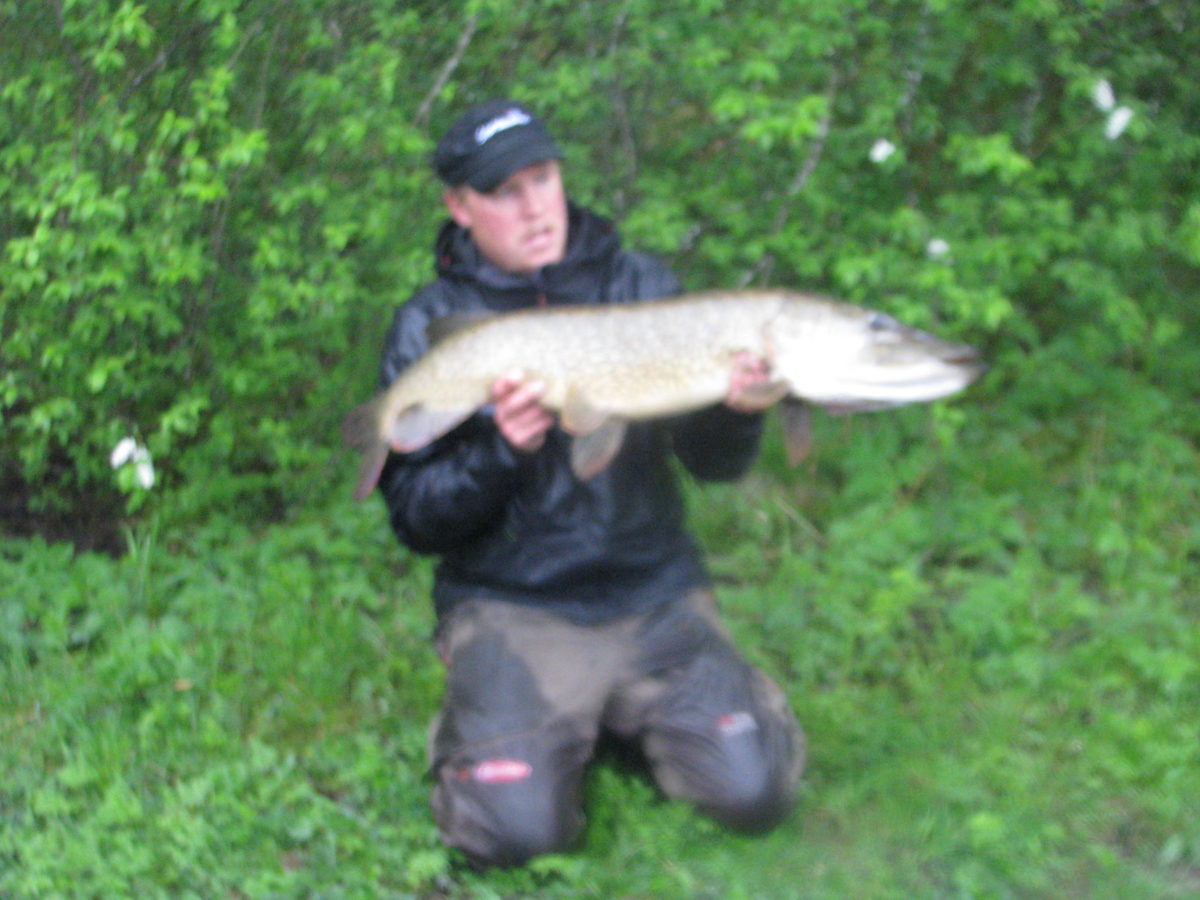 Mattias Epperlein med en lang fisk :-) (mai)