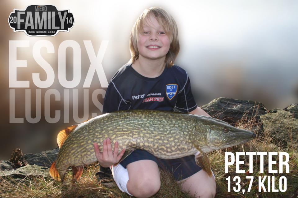 Petter Paakki med grym fisk, ny PB rakt av.