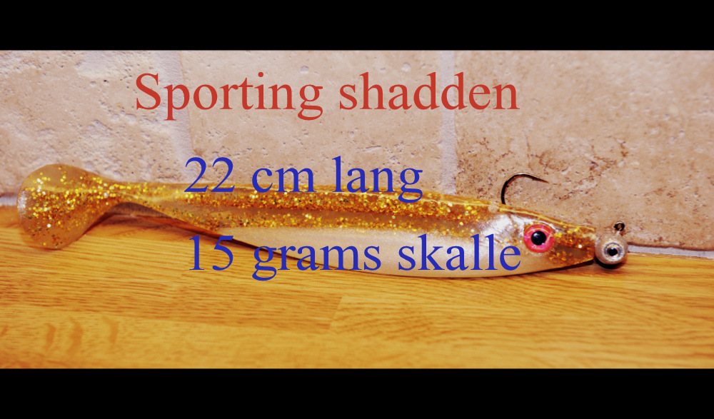 Sporting jiggen 22 cm med 15 grams fotbal skalle