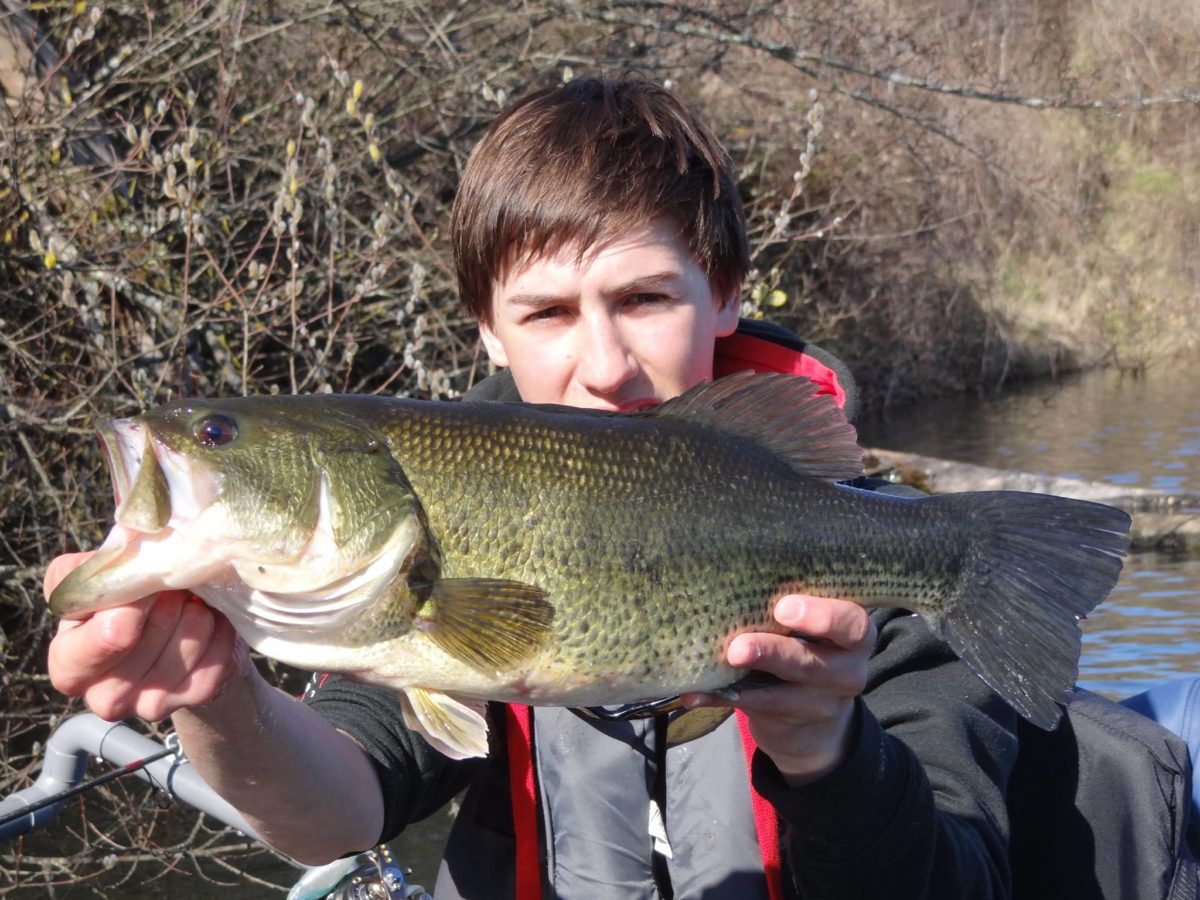 My friend Mathieu Cabar with some nice blackbass from today.