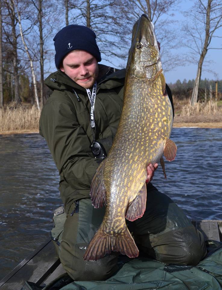 Daniel Nilsson med en riktig stor dame.