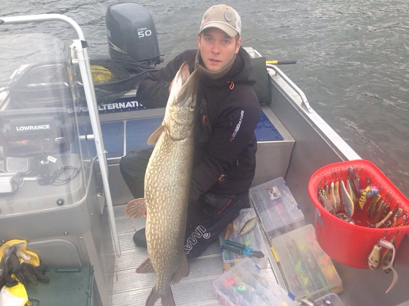 Martin Paulsson med et makaløs vårfiske. (3. over 10 kg)
