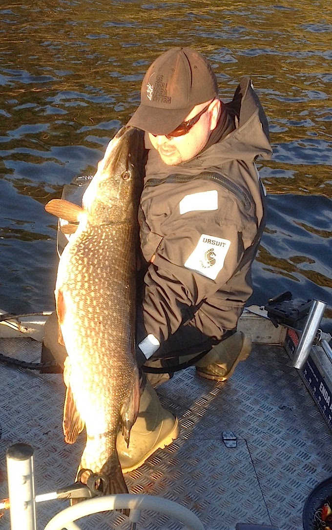 Stor gjedde på jeff boggs beten.