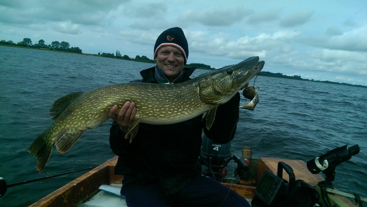 7 gjedder og et snitt på 7,7 kg.