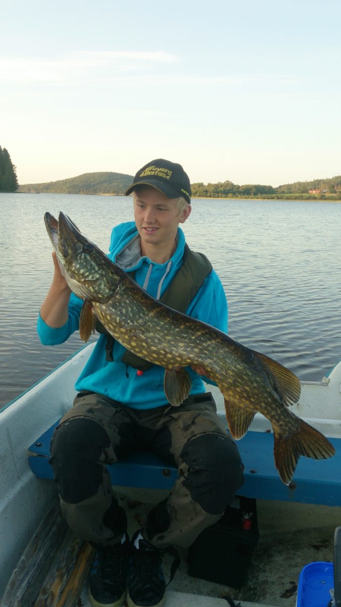 Simon Ingvald med en 5+ fisk :-)