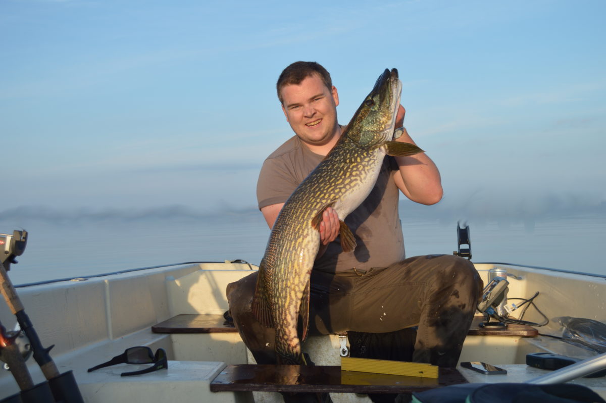 Andreas Nygård med et snitt på 7,2 kg på sine 5 fisker.