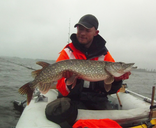 Christian Krintel med en ny 5+ fisk.