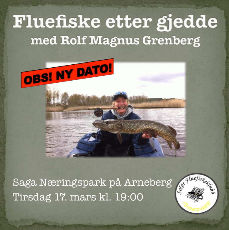 Solør Fluefiskeklubb inviteter til gjeddefiske foredrag.