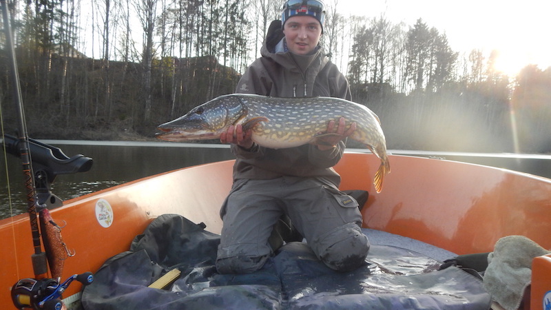 ole petter hafnor med 2gjedder.
