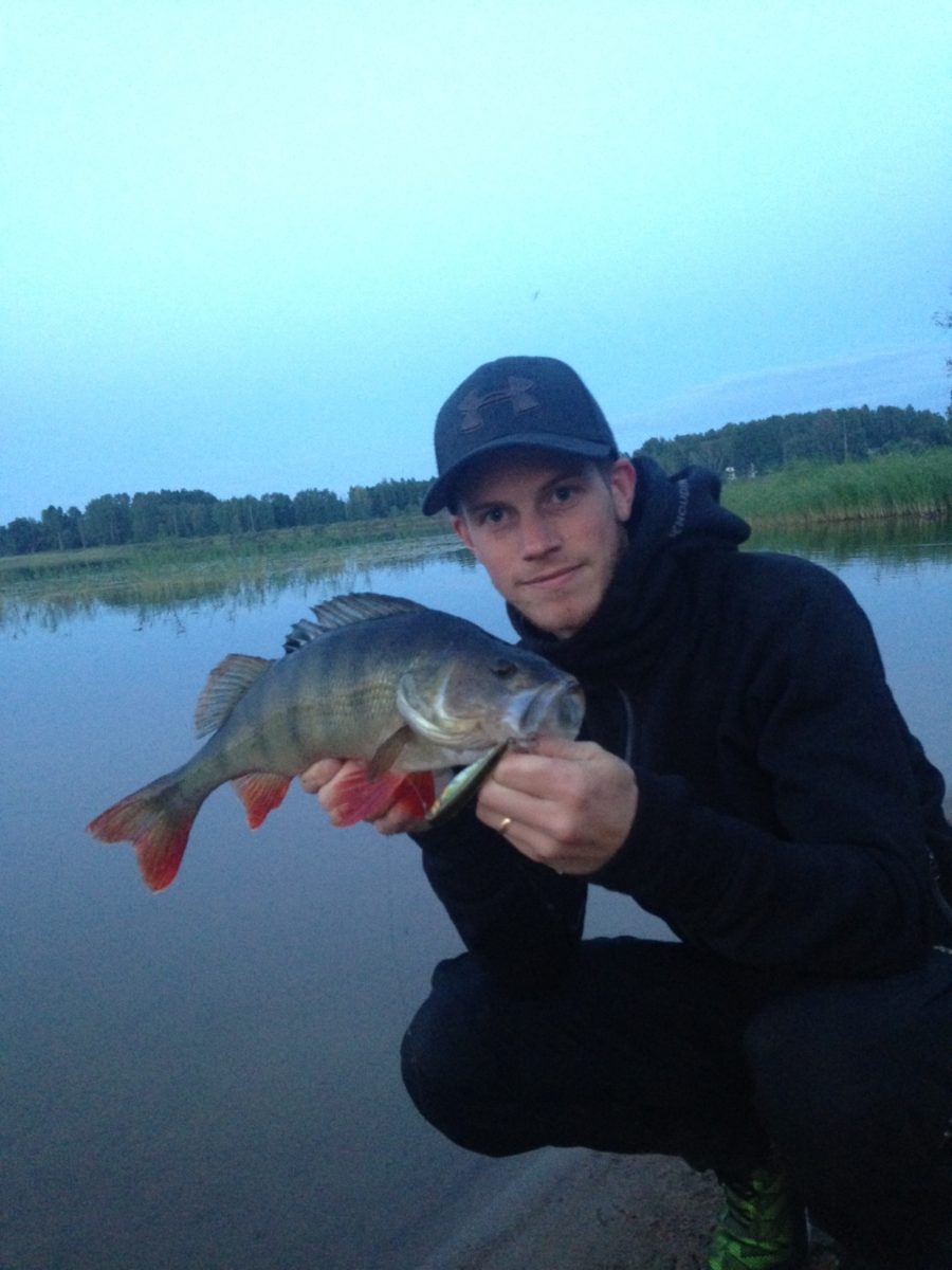 Per Stenberg på kvällsfiske