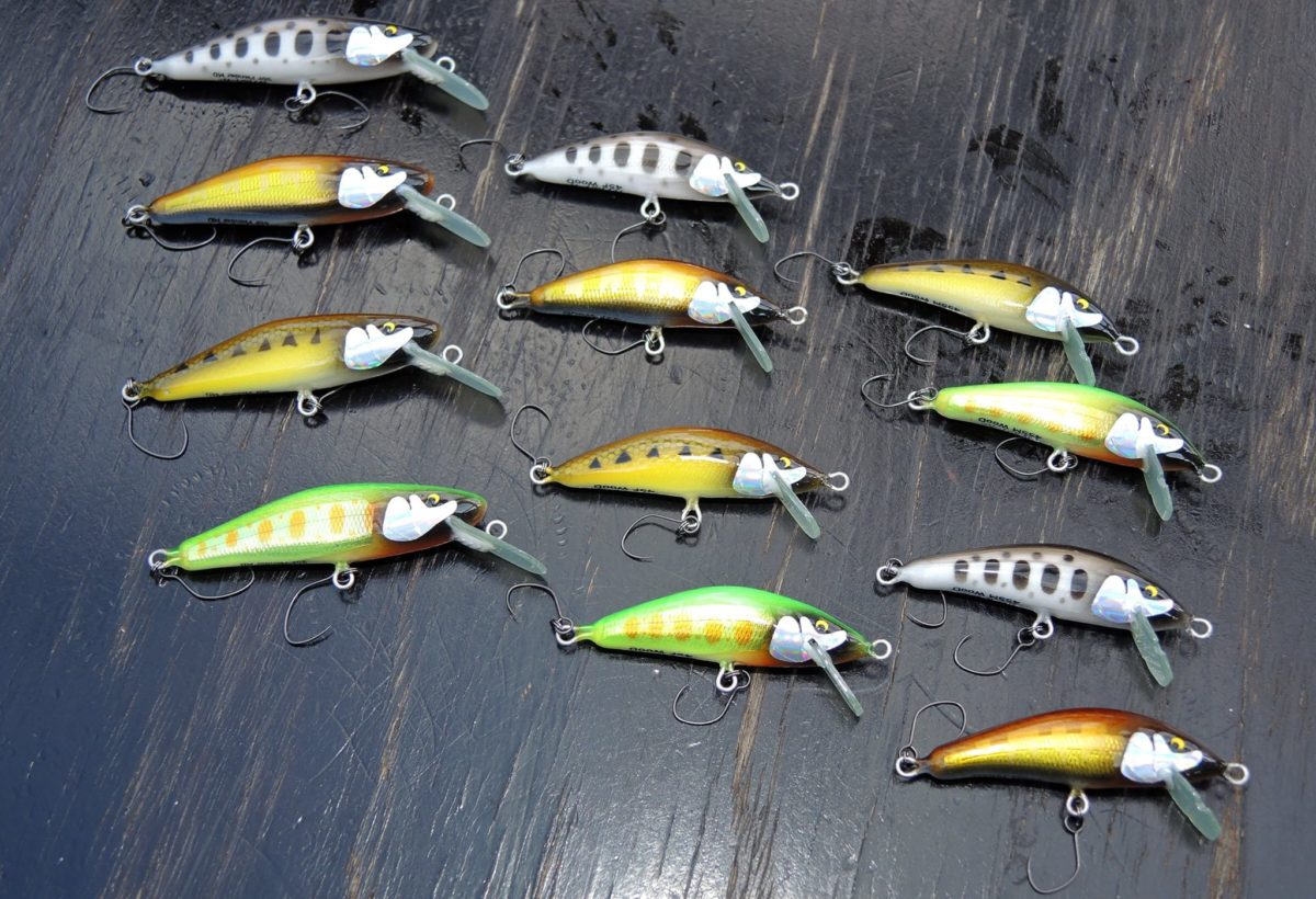 Wood minnow Illex en wobblere for mindre predatorer som ørret og sjøørret med pooldemo