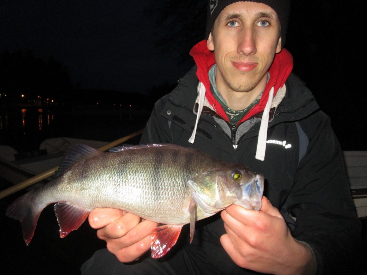 Peter Berggren med sin førsta inn i tevlingen.