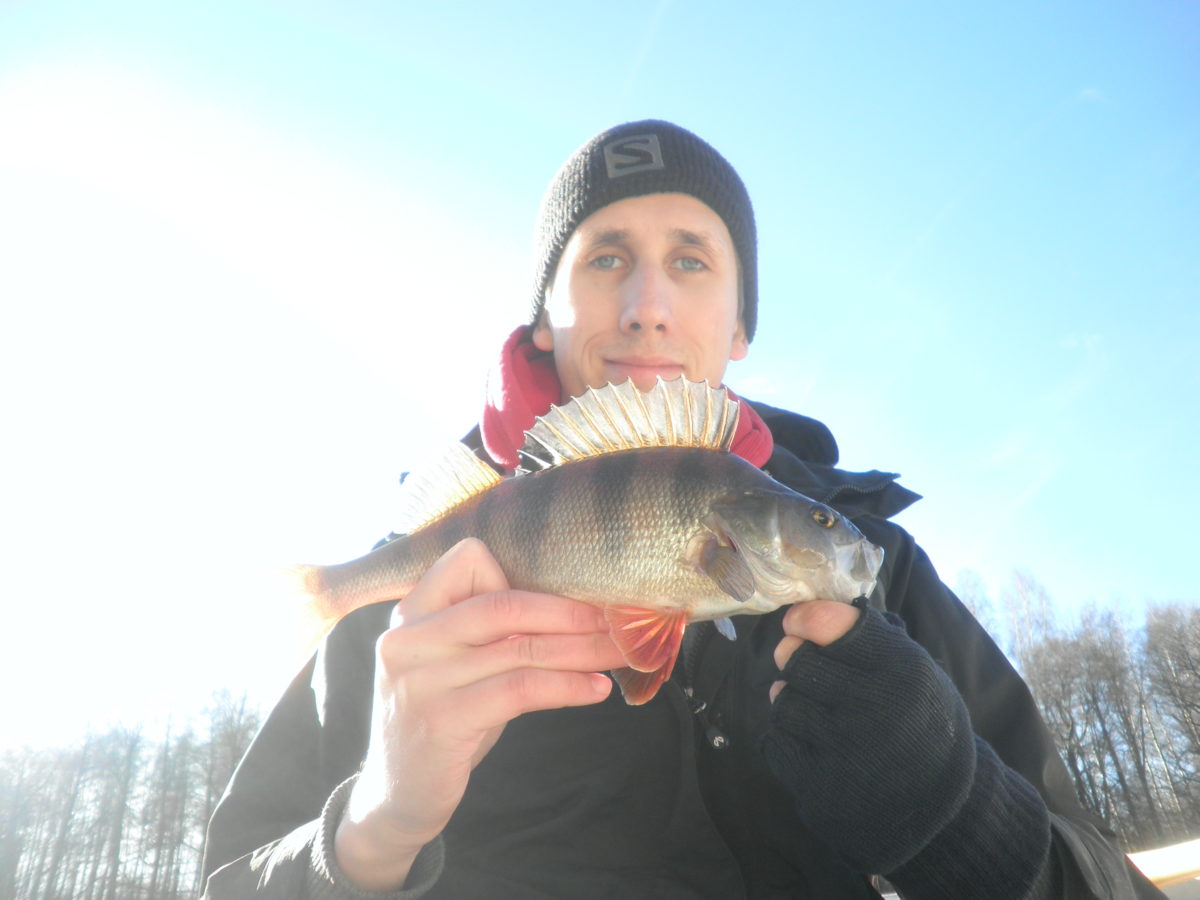 Peter med en fin borre inn i tevlingen.