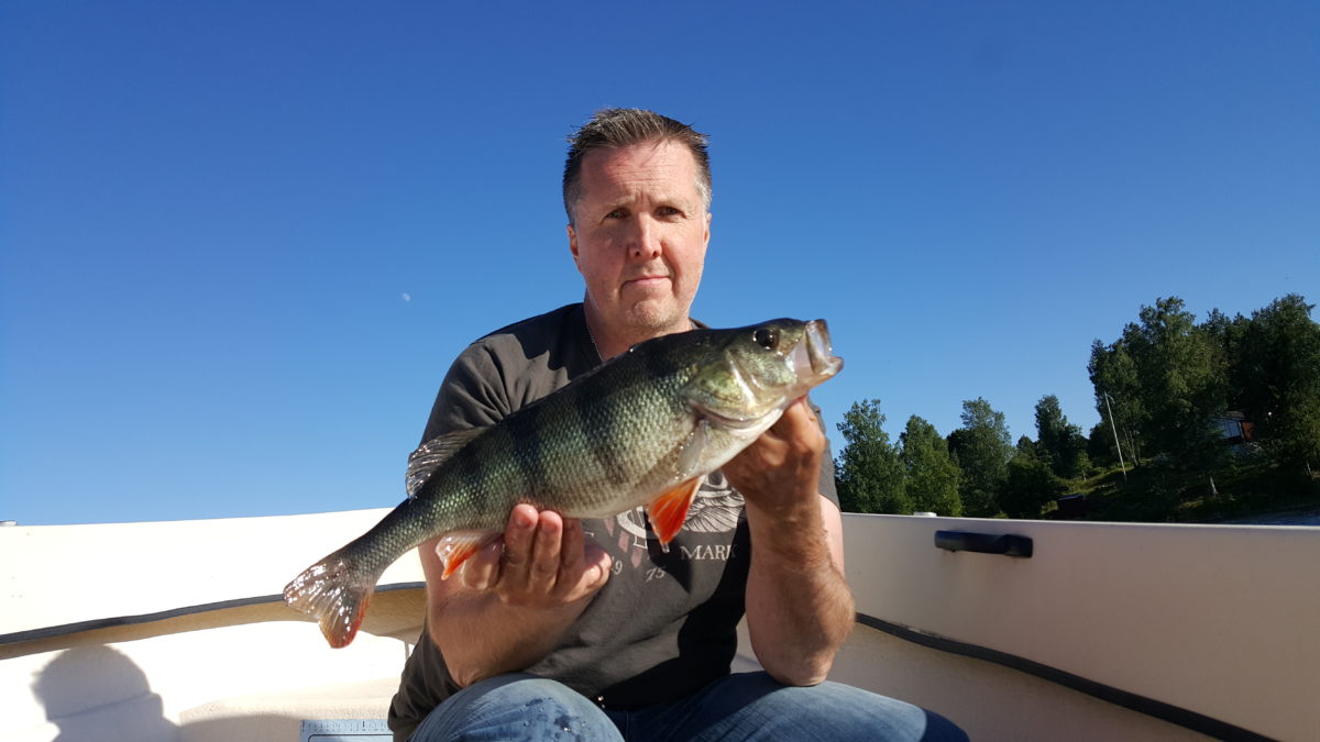Jens med sin 9. abbor inn i tevlingen.
