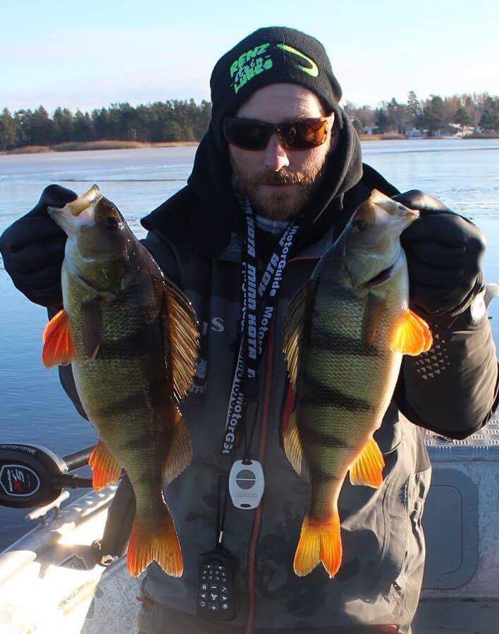 Et herlig abborfiske med Blom og Renz.