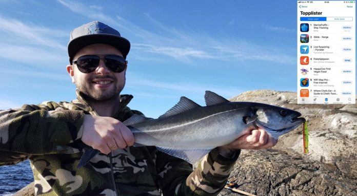 Dan har suksess med fiskehjelp-app – inne på topplisten i reise-kategorien