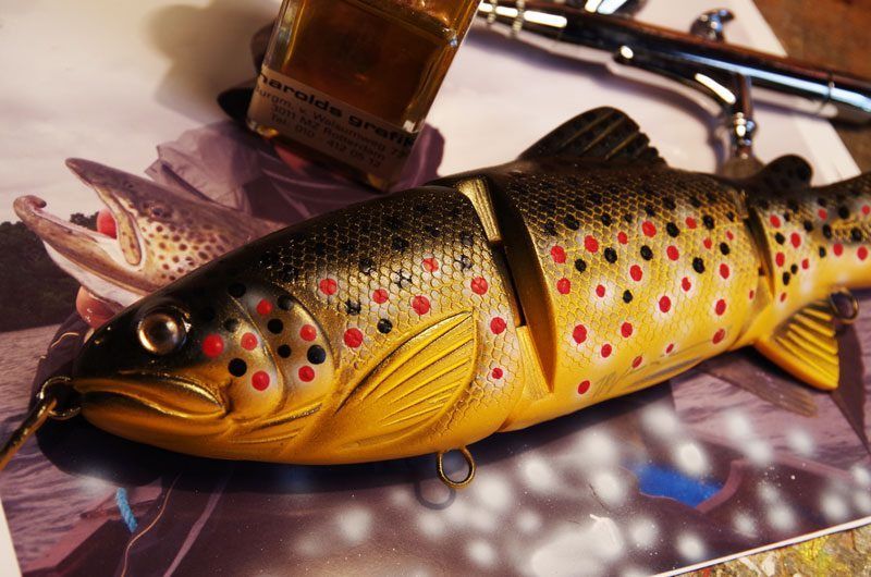 Her snakker jeg rundt hardbait type swimbait.  Pikewallis TV.