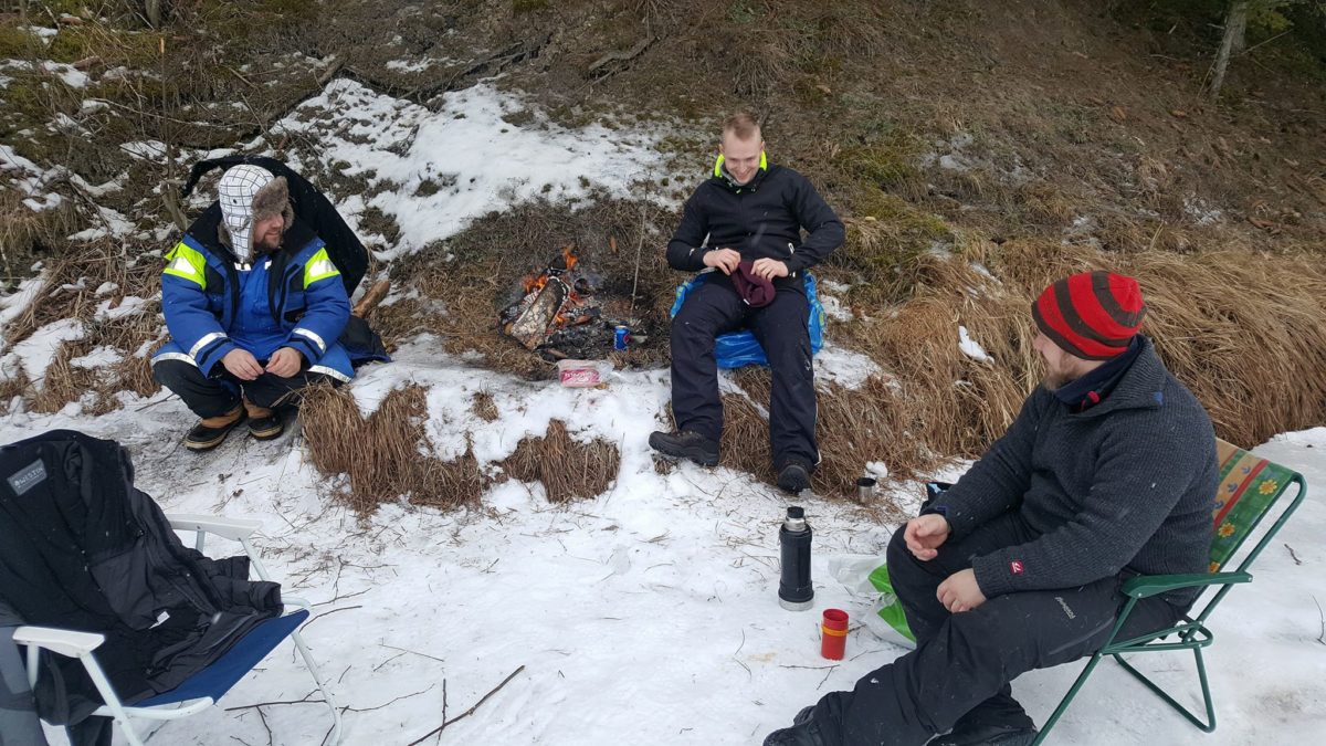 Rykende fersk rapport. Storeslem dag på glomma isen idag.