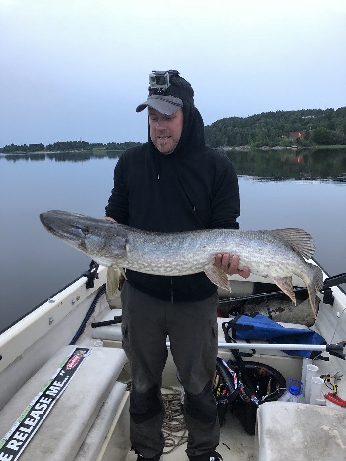 Helge Ångar på. 2 gjedder inn i konkurransen.