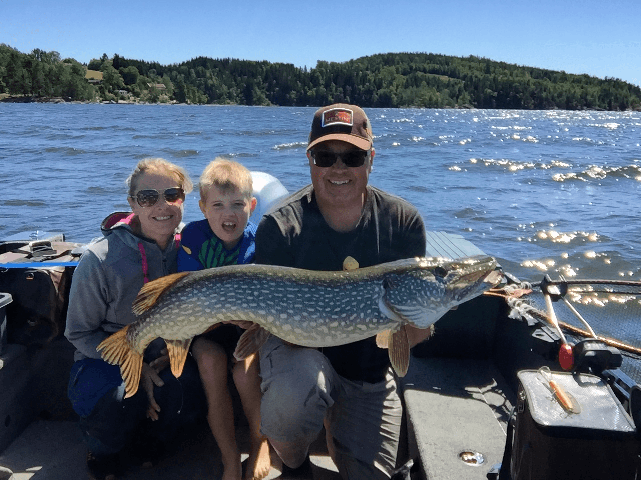 Fisken er tatt på dorging med 12cm Westin Jette DR .