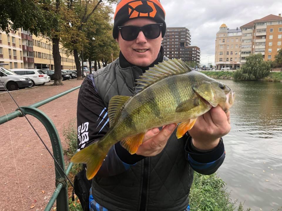 Jimmi Björk a happy angler.