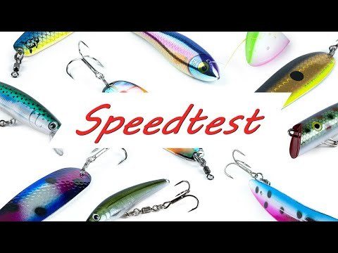 Speedtest for trolling lures and teaser heads