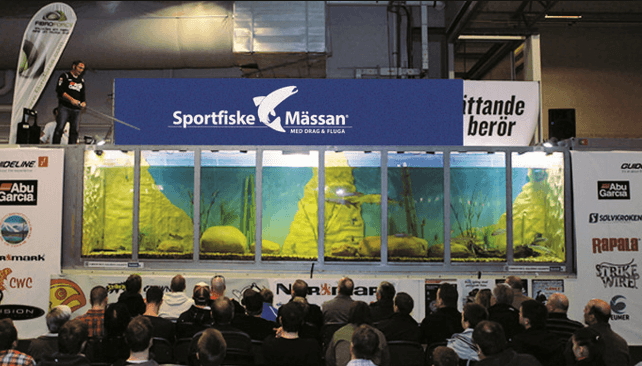 Sportfiskemässan med europas største mobile akvarium.