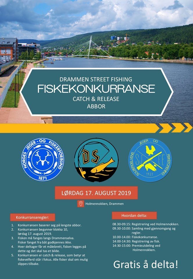 Drammen Street Fishing C&R abborkonkurranse 17. august