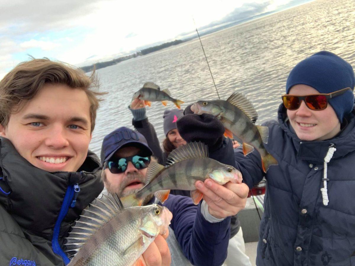 Abbor og ørretfiske på Mjøsa.